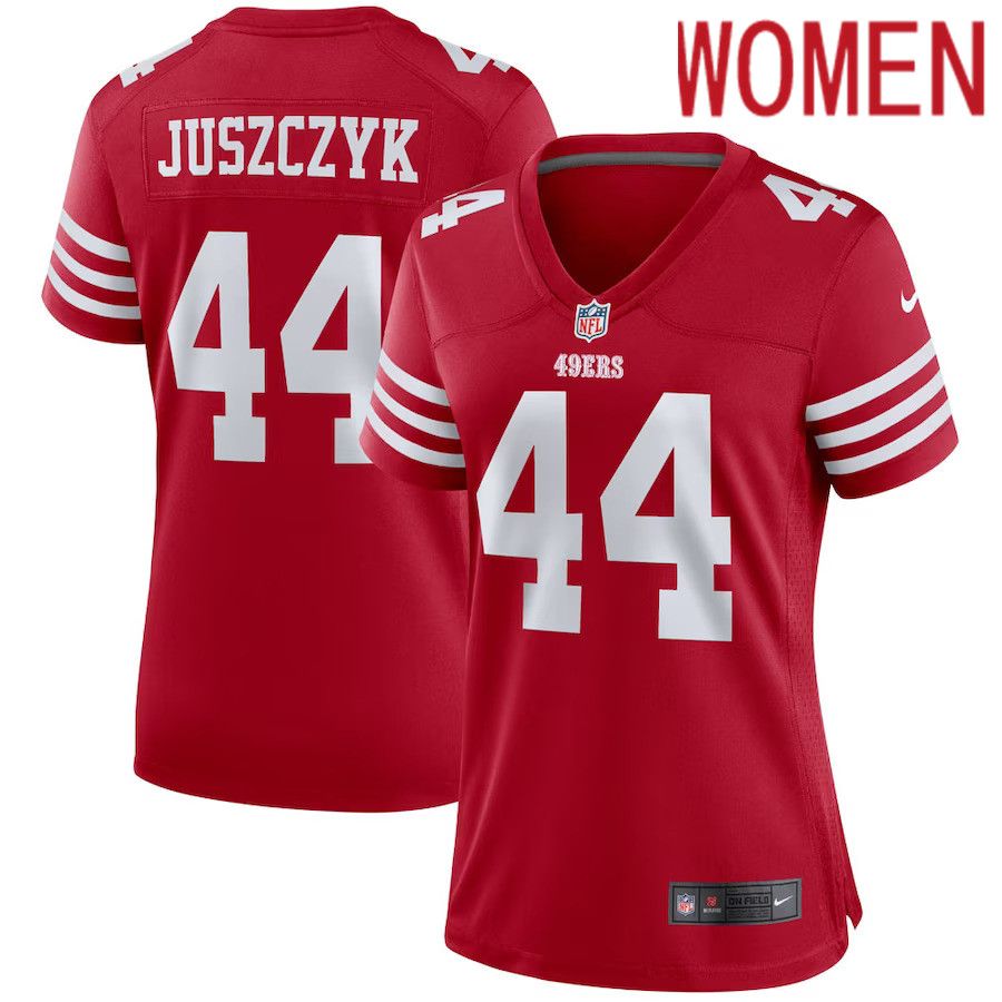 Women San Francisco 49ers #44 Kyle Juszczyk Nike Scarlet Player Game NFL Jersey
